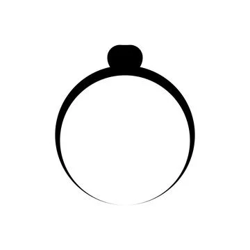 Ring icon vector Stock Illustration