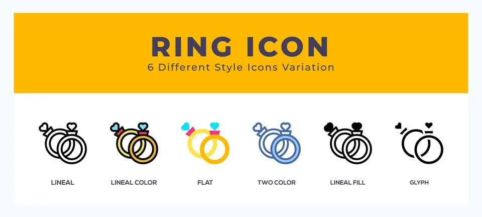 Ring icon vector illustration. trendy styles Stock Illustration