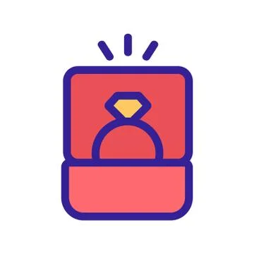 Ring icon vector. Isolated contour symbol illustration Stock Illustration