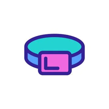 Ring icon vector. Isolated contour symbol illustration Stock Illustration