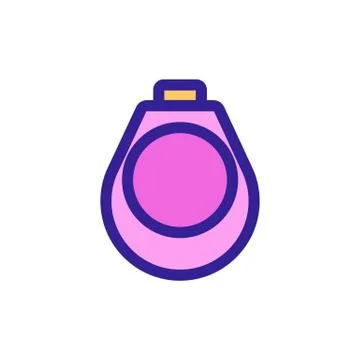 Ring icon vector. Isolated contour symbol illustration Stock Illustration