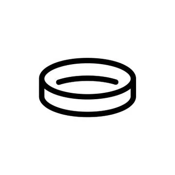 Ring icon vector. Isolated contour symbol illustration Stock Illustration