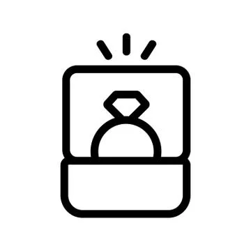 Ring icon vector. Isolated contour symbol illustration Illustrazione stock