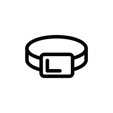 Ring icon vector. Isolated contour symbol illustration Stock Illustration
