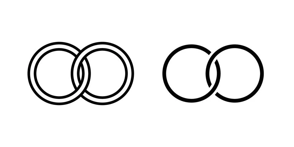 Ring icon vector, symbol, logo illustrations Stock Illustration