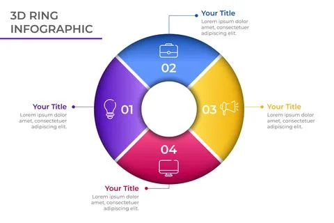 Ring infographic Stock Illustration