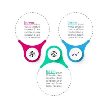 Ring infographics bar vector graphics. Stock Illustration