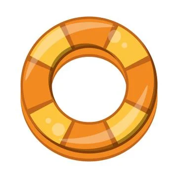 Ring lifesaver float summer isolated symbol 스톡 일러스트