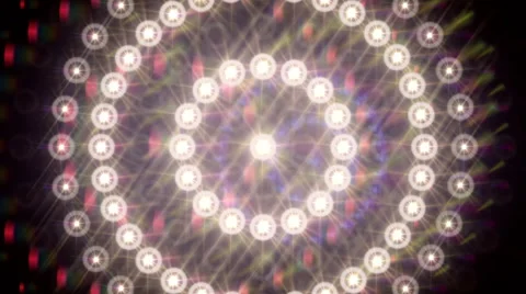 Ring Light Loop - Animated intense party strobe with a hypnotizing effect Stock Footage 60967394