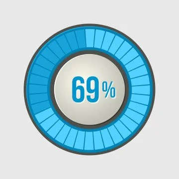 Ring Loading Progress Bar on Light Background. Vector Stock Illustration