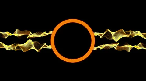 Ring Logo Orange Stock Footage 25542169