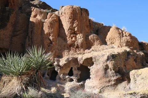 Ring Loop Trail, Mojave National Preserve, California Stock Photos