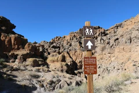 Ring Loop Trail, Mojave National Preserve, California Stock Photos