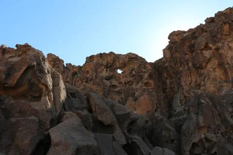 Ring Loop Trail, Mojave National Preserve, California Stock Photos