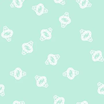 Ring with magic diamond line vector seamless pattern Illustrazione stock