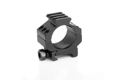 Ring for mounting a riflescope Stock Photos