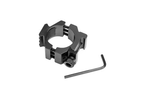 Ring for mounting a riflescope Stock Photos