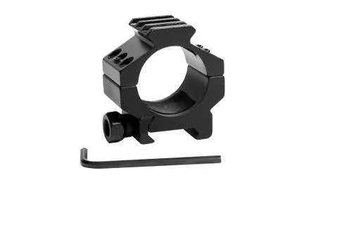 Ring for mounting a riflescope Stock Photos