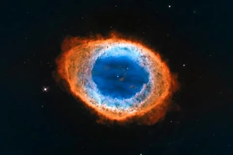 Ring Nebula, Messier 57 Elements of this image furnished by NASA. Stock Photos