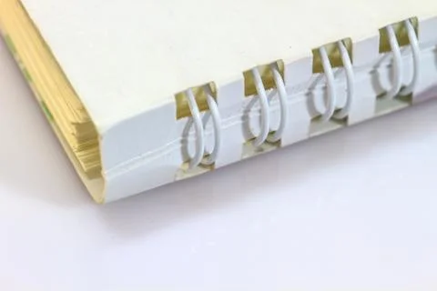 Ring notebook  blank on white background Stock Photos