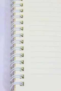 Ring notebook  blank on white background Stock Photos
