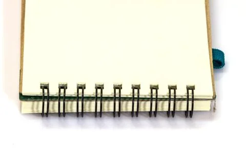 Ring notebook  blank on white background Stock Photos