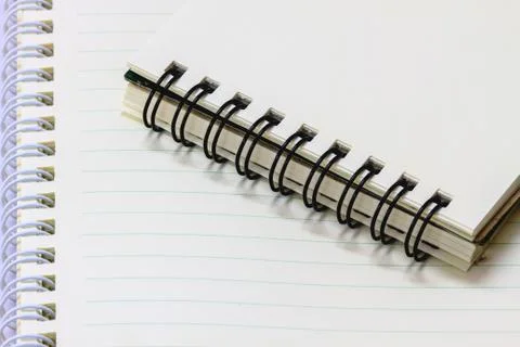 Ring notebook  blank on white background Stock Photos