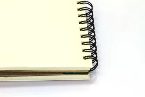 Ring notebook  blank on white background Stock Photos