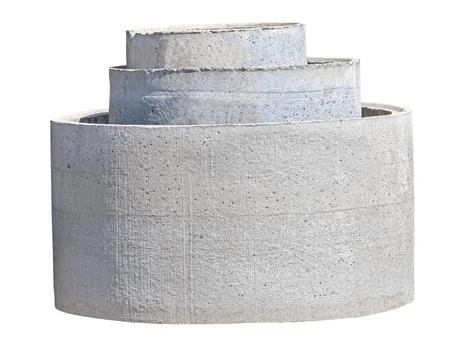 Ring for overlapping wells of the drainage system Stock Photos