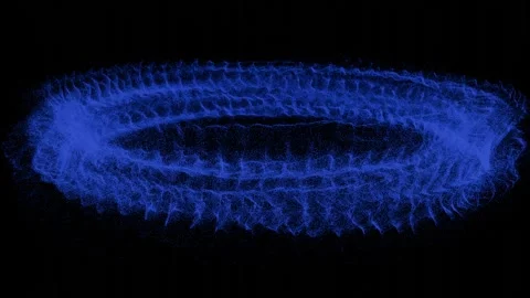 Ring particle effect 4K 60fps Seamless Looping Vídeo Stock 311421045