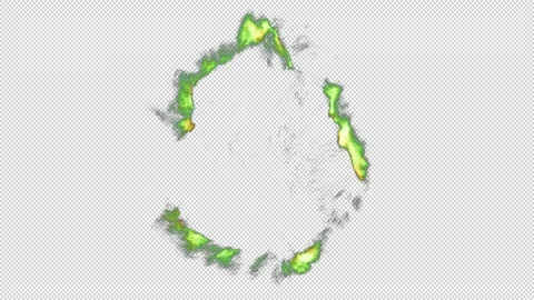 Ring particles circles04 Stock Footage 335054884