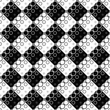 Ring pattern background - monochrome abstract vector design Stock Illustration