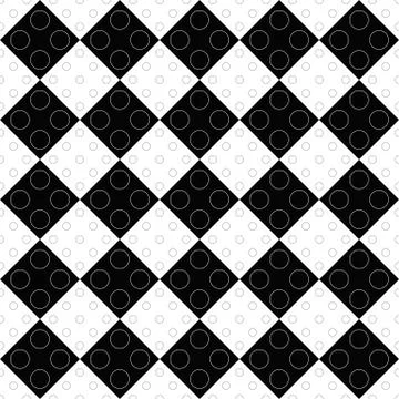 Ring pattern background - monochrome abstract vector design Stock Illustration