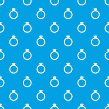 Ring pattern seamless blue Illustrazione stock