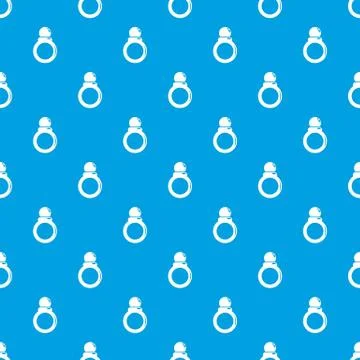 Ring pattern seamless blue Stock Illustration