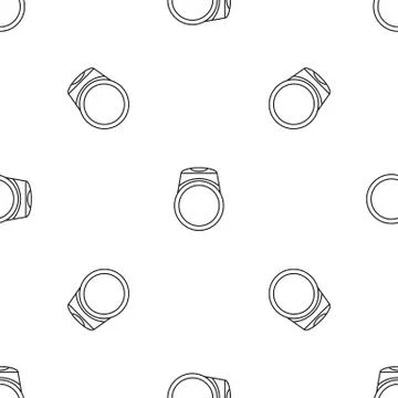 Ring pattern seamless vector Stock Illustration