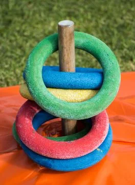Ring peg game Stock Photos