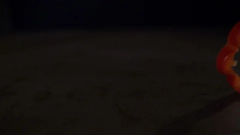 The ring of pepper rolls on the table Stock Footage 93963309