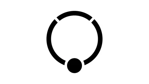 Ring piercing glyph icon animation Stock Footage 326744418