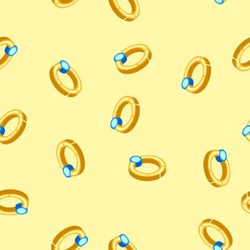 Ring piercing isometric icon seamless pattern イラスト素材