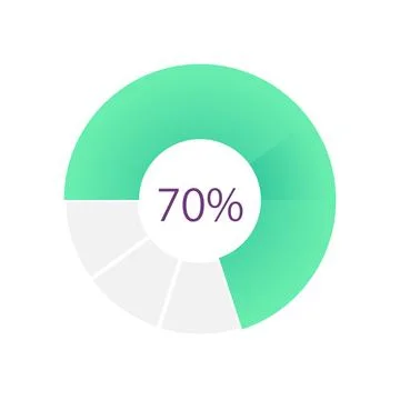 Ring progress infographic chart design template Stock Illustration