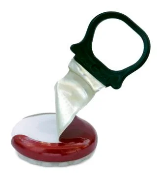 Ring-pull beer caps Stock Photos