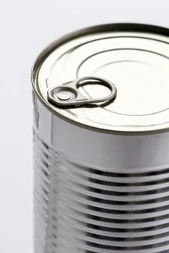 Ring pull on a tin can Stock Photos