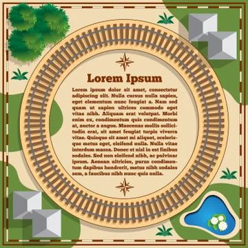 Ring Railway. Stock Illustration