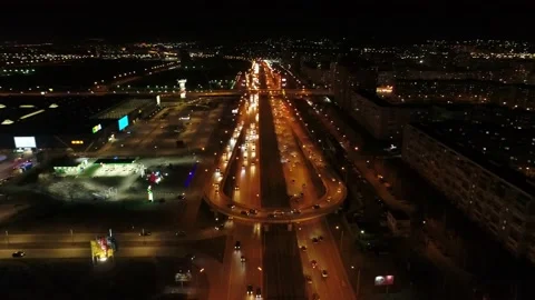 Ring Road Interchange Stock Footage 134271455