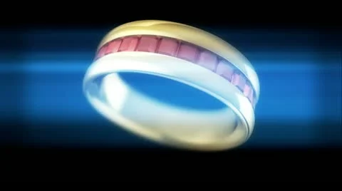 Ring rotating Stock Footage 10762287