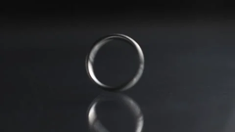 Ring rotating slow motion in studio Stock Footage 278296322