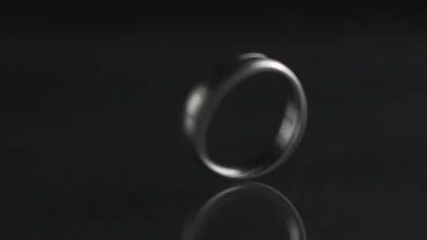 Ring rotating slow motion in studio Stock Footage 278296362