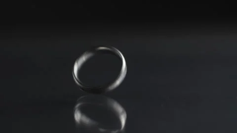 Ring rotating slow motion in studio Stock Footage 278296375