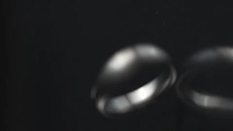 Ring rotating slow motion in studio Stock Footage 278296386